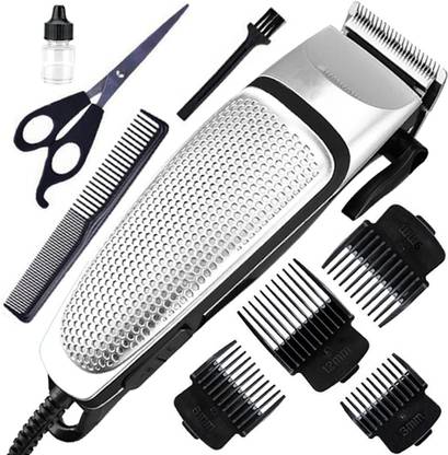 FGFF Professional New Corded HairClipper With Adjustable Trimming Range For Men&Women Grooming Kit 0 min  Runtime 4 Length Settings