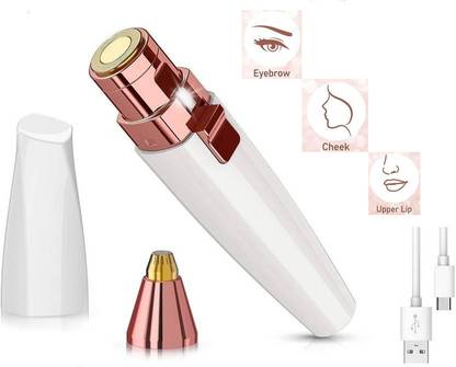 ziup Facial Hair Removal for Women 2in1 Electric Eyebrow Trimmer & Face Hair Remover Trimmer 20 min  Runtime 1 Length Settings