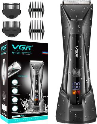 VGR V-938 Professional Body Trimmer Fully Waterproof Trimmer 90 min  Runtime 7 Length Settings