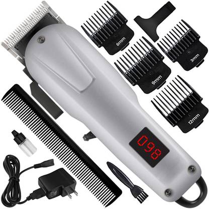 QGS Fast Charging 0 Trim Beard Moustache Trimmer Hair Clipper Razor Fully Waterproof Grooming Kit 410 min  Runtime 8 Length Settings