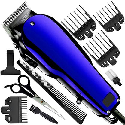 ClipCrafter Men Low Sound Professional I9 Titanium Wired Hair Clipper Razor Beard Moustache Fully Waterproof Trimmer 0 min  Runtime 7 Length Settings