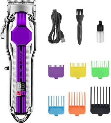 KMDSE Rechargeable new trimmer for men best body Fully Waterproof Trimmer 200 min  Runtime 6 Length Settings