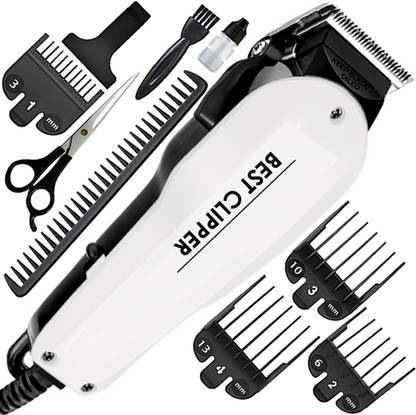 BestClipper Men’s AY Powerful Hair Clipper Professional Beard Moustache Hair Cutting Trimmer Fully Waterproof Grooming Kit 510 min  Runtime 8 Length Settings