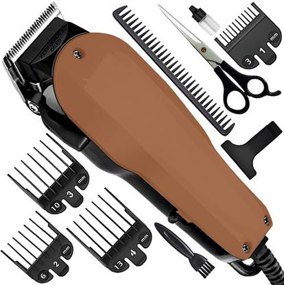 QGS BF New Heavy Duty Salon Use High Quality Low Noise Hair Clipper Beard Moustache Fully Waterproof Trimmer 0 min  Runtime 7 Length Settings