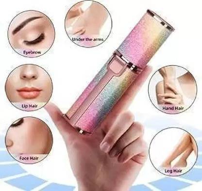 ZARRY 2 in 1 eyebrow and facial hair remover set is composited with 2 types heads Trimmer 180 min  Runtime 1 Length Settings