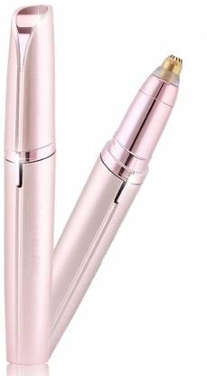 LICHEE Portable eyebrow Hair Removal Eyebrow Trimmer, Face, Lips, Nose Hair Removal Electric Trimmer with Light for Women Trimmer 120 min  Runtime 0 Length Settings