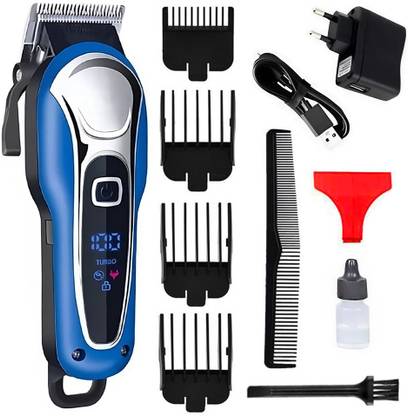 KMI New Professional Hair Clipper Hair Trimmer Men Fully Waterproof Salon Trimmer Trimmer 120 min  Runtime 5 Length Settings