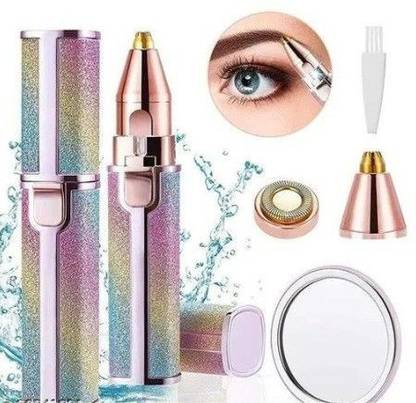 TechElectro Women-2 in 1 Electric Eyebrow Trimmer Makeup Painless Eye Brow Epilator-X68 Trimmer 45 min  Runtime 1 Length Settings