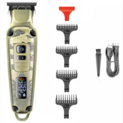 Awes Vjr trimmer Clipper led display beard clipper professional rechargeable Trimmer 120 min  Runtime 4 Length Settings