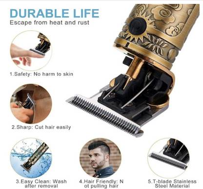 Lariox Hair Clippers Trimmer with Close Cutting, Cordless Hair clipper for men Shaver Trimmer 90 min  Runtime 4 Length Settings