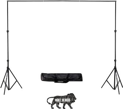 Hiffin HF Backdrop Stand, 9x10ft Photo Video Studio Muslin Background Stand Backdrop Support System Kit with Mini Ball Head, Photography Studio Tripod Kit