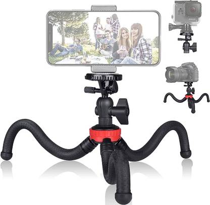 SURYAKUSH Flexible Octopus Tripod Phone DSLR Camera Vlog 2in1 Design Selfie Stick tripod Monopod Kit, Tripod Kit, Tripod Ball Head