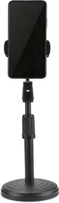 RECTITUDE Desktop Live Stand Mobile Holder 360 Rotate for Live Streaming Shoot Round Base Monopod, Monopod Kit