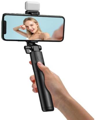DHAN GRD 2023 NEW R1s Wireless Selfie Stick Stand Remote Flash Light All Smartphones Tripod, Tripod Kit, Monopod Kit