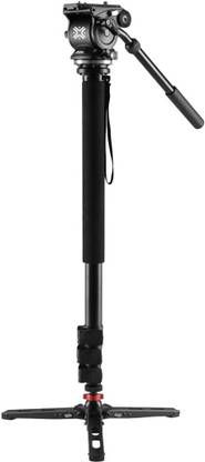 Xtreme Acoustics Professional Aluminium with Fluid Head Mount Gopro with 3 Adjustable Rubber Grip Monopod