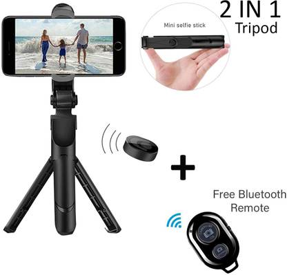 Wanzhow New 360 Degree Mini Selfie Stick With Tripod+Free Selfie Remote Tripod, Tripod Kit, Monopod Kit