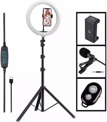 Deeshora 7 feet tripod flash ring light ,Phone holder ,lapel mic,remote control Monopod, Monopod Kit, Tripod, Tripod Ball Head, Tripod Bracket, Tripod Kit