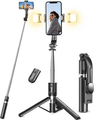 PowerPro Selfie Stick with Wireless Remote & Tripod Stand – Compatible with iOS & Android Monopod, Tripod
