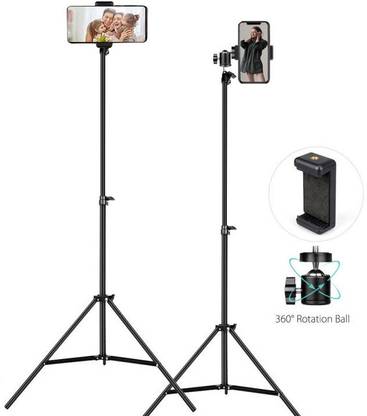 SHUDAUSHI 7feet Extendable Tripod Stand, 360 Degree Rotating Digital stand Tripod Ball Head, Tripod Kit