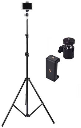 SHUDAUSHI 6.9" feet (200cm) strong Metal mobile phone tripod/camera stand Tripod Ball Head, Tripod Kit