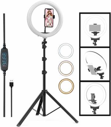 adpro 10"Led Ring Light with tripod for youtube ,reels , live video streaming Tripod Ball Head