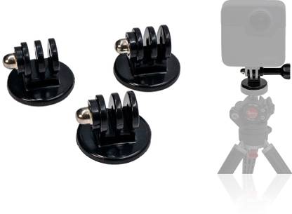20FPS Tripod Mount Adapter for Action Camera (3 Pcs) - UNC 1/4" Screw Tripod Bracket, Tripod Clamp