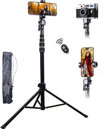Flipkart SmartBuy Professional Adjustable Strong Metal Tripod Stand Cum Selfie Stick(2 in 1) Tripod Bracket