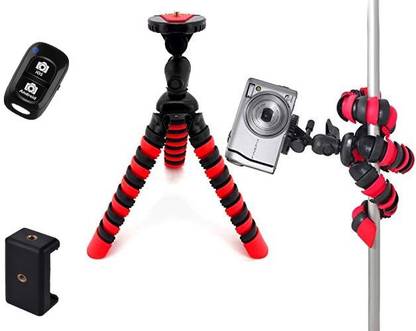 KSD Best Buy 12 Inch Bendable Flexible Tripod with Remote and Mount Adapter Tripod Kit