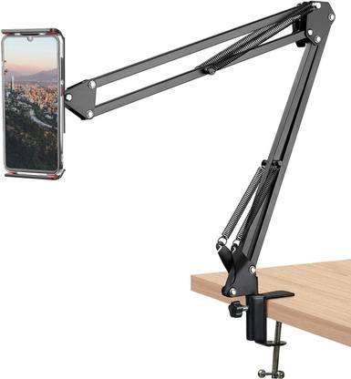 Waunset Overhead Tripod Mobile Stand for Bed Video Stand Phone Holder Tripod