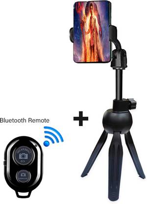 ANY KART Portable Design Tripod Turn into selfie stick with Bluetooth Remote Tripod Kit