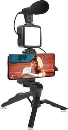 ANY KART Top selling Mobile & Digital Cameras with Microphone, 36 LED Light Vlogging Kit Tripod Kit, Monopod Kit