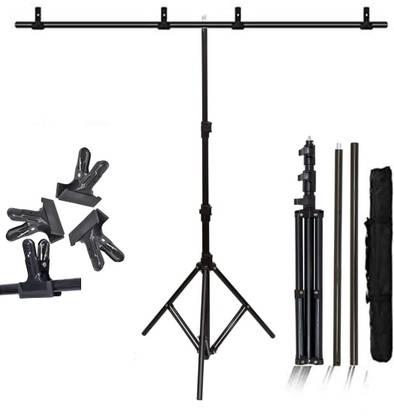 MVPRO T-Shape Background Backdrop Support Stand Kit:9 FT. Height Adjustable Stand Tripod Kit