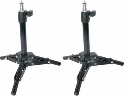 VTS Light Stands Tabletop Photo-Video Work from Home Virtual Meeting (2Pcs.- 1 Set) Tripod Kit