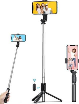 GETGETO Long Selfie Stick 170cm with Wireless Bluetooth Remote Tripod, Monopod Kit, Tripod Kit