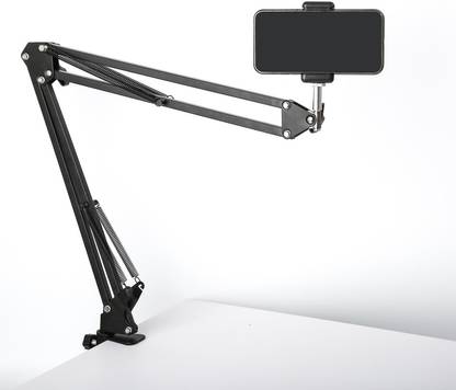 Zohlo New Overhead Tripod Mount for Camera Webcam Ring Light, Flexible Over Head Tripod, Tripod Clamp, Tripod Bracket, Tripod Ball Head