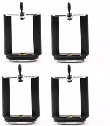 Red Champion Mobile Camera Holder and Tripod Mount Holder Monopod Holder(Black, Set of 4) Tripod