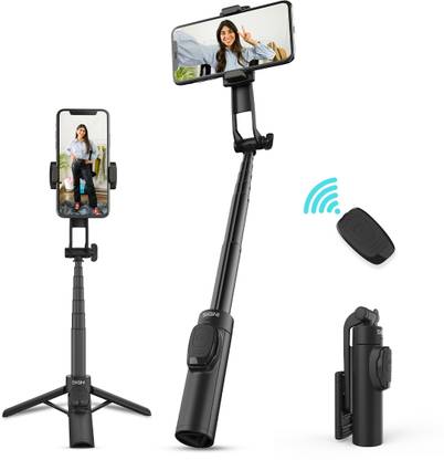 SKYVIK SIGNIPOD COMPACT Selfie Stick for Travel Vlogging with Bluetooth Remote Tripod