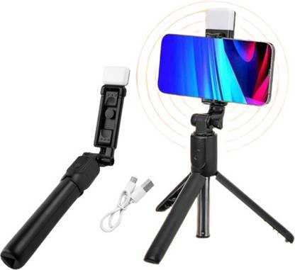 Firstchoice Selfie stick & Tripod with Led Flash Tripod