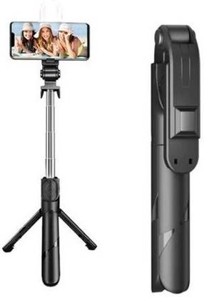 Bs Spy XT-02 Bluetooth Extendable Selfie Stick Tripod Stand Wireless Remote Tripod