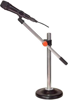 Daz Cam Iron Base Universal Mic Stand for Desktop/Table/Floor for Harmonium, Tabla Tripod