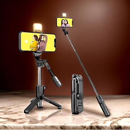 FRONY Adjustable (Tripod) and (Selfie Stick) with Bluetooth Connectivity OS183 Tripod