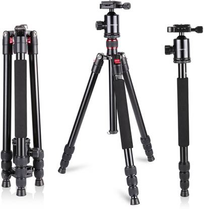 Adofys Aluminium alloy 65 inches/165 Centimeters Camera Travel Tripod Monopod Tripod