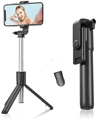 COLOUR MUSIC 3in1 Multifunctional Extendable Bluetooth Selfie Stick Wireless Remote C8 Tripod, Tripod Ball Head, Tripod Kit