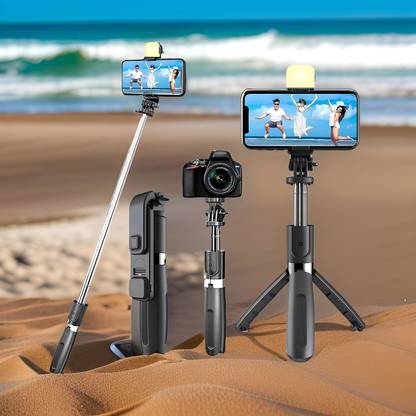 FRONY Adjustable (Tripod) and (Selfie Stick) with Bluetooth Connectivity OS310 Tripod