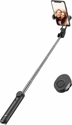 SANNO WORLD BEST SALE XT-02 Bluetooth Extendable Selfie Stick Lightweight All Smartphone Tripod, Tripod Ball Head