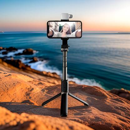 FRONY Adjustable (Tripod) and (Selfie Stick) with Bluetooth Connectivity OS150 Tripod