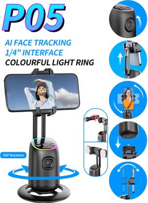 RETRACK P05 AI Auto Face Tracking,360°,No App Needed,Gimbal Stabilizer Gesture Control Tripod