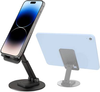 Zohlo 360°Rotation Phone Stand Holder, Kick-stand Universal Angle & Height Adjustable Mobile Holder