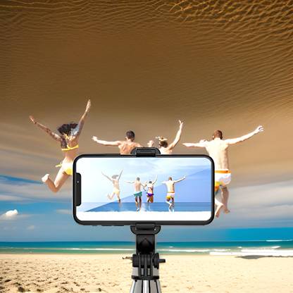 GUGGU Adjustable (Tripod) and (Selfie Stick) with Bluetooth Connectivity AW334 Tripod