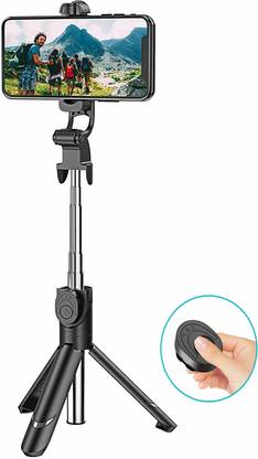 Techobucks NEW SALE XT-02 3 in1 Selfie Stick Wireless Remote Shutter 360 Rotate Extendable Tripod, Tripod Kit